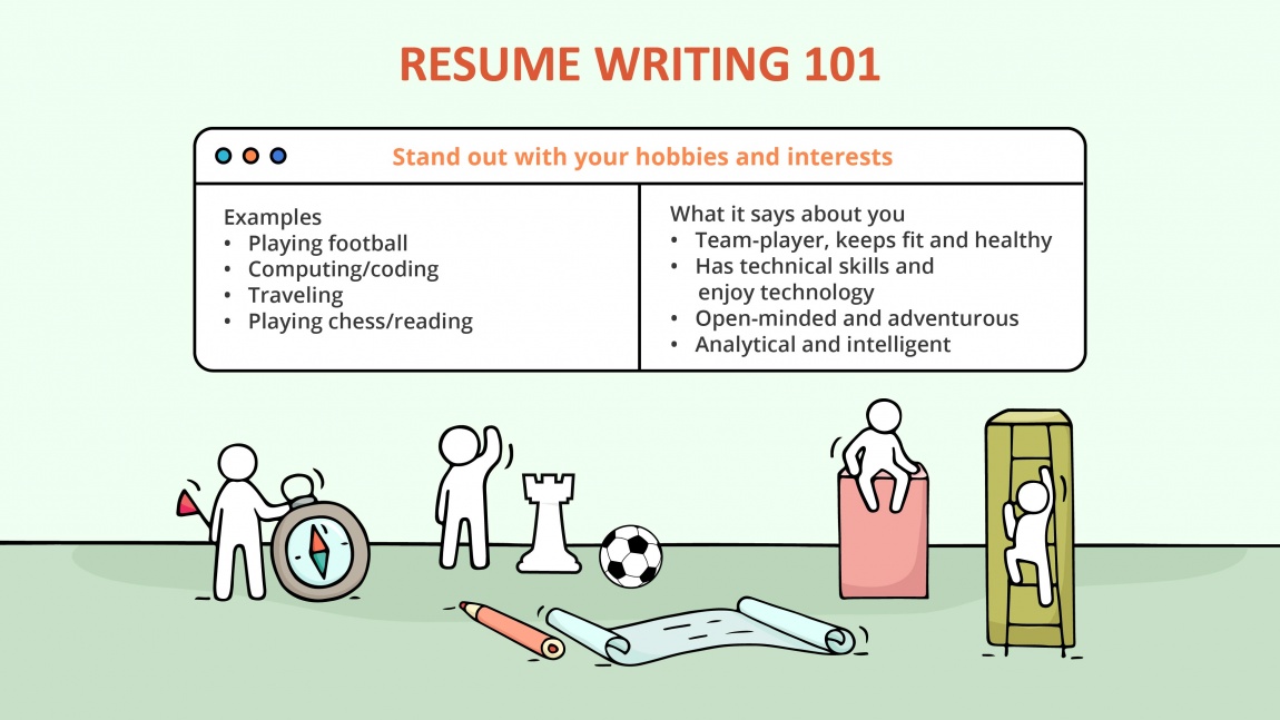 5 basic tips to start your resume_Stand out with your hobbies and interests
