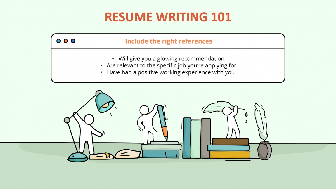 5 basic tips to start your resume_Include the right references