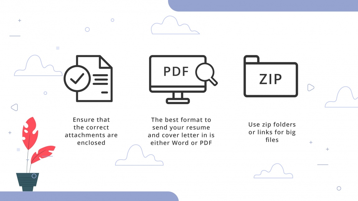 8 Tips to write an effective email job application_Take note of your email attachments
