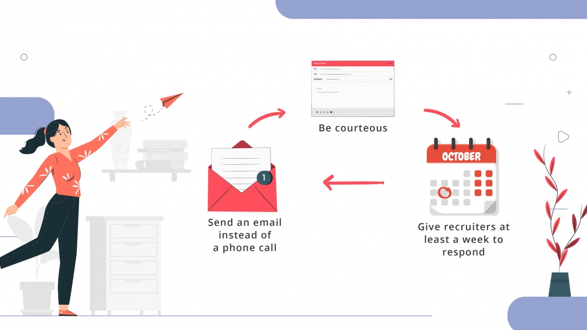 8 Tips to write an effective email job application_Follow up promptly