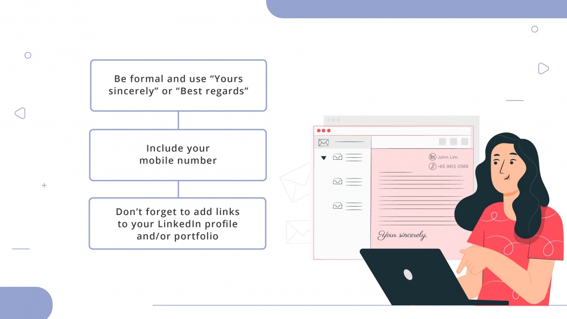 8 Tips to write an effective email job application_Craft an effective signature