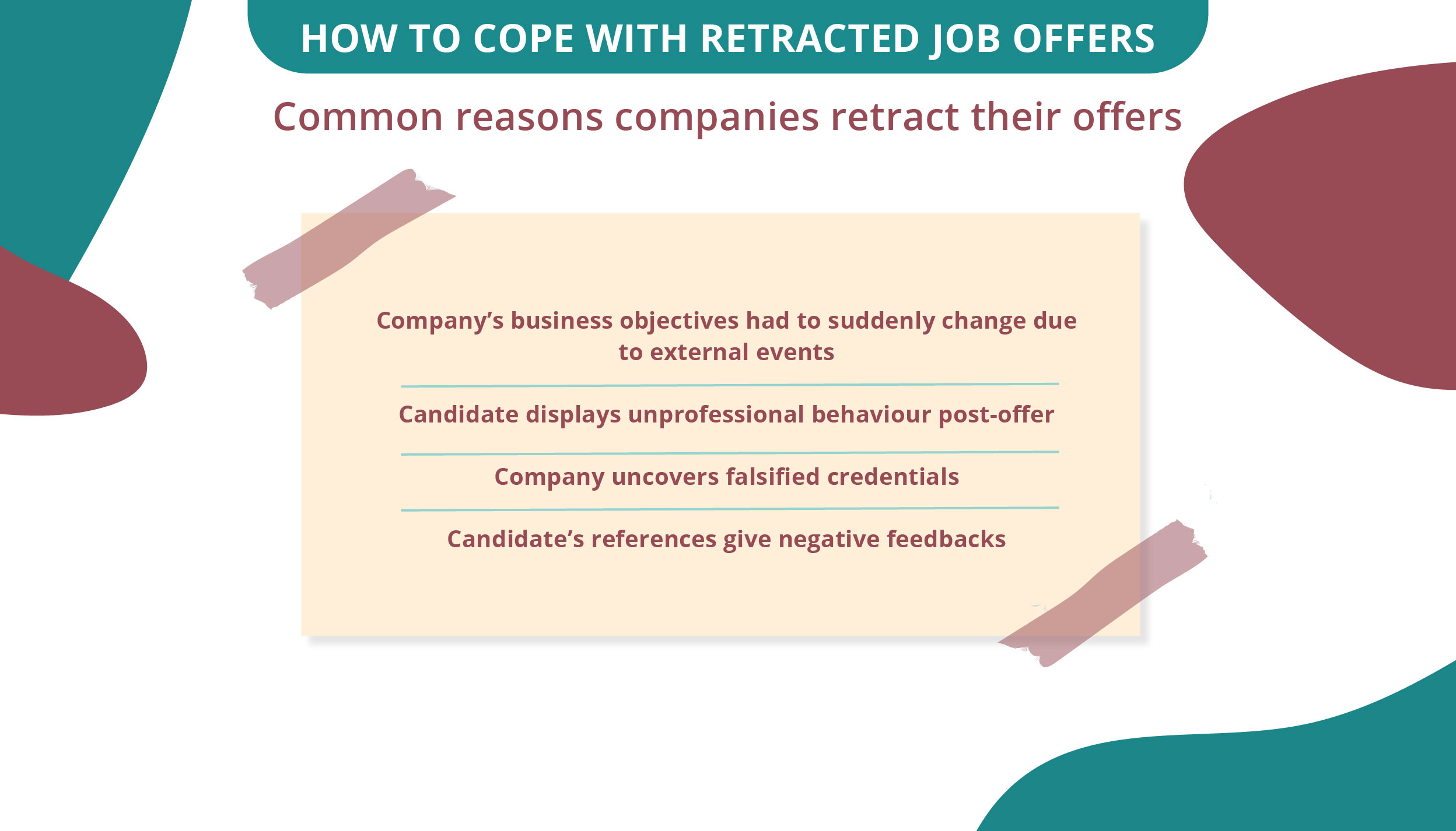 How to Cope with Retracted Job Offers_Common reasons