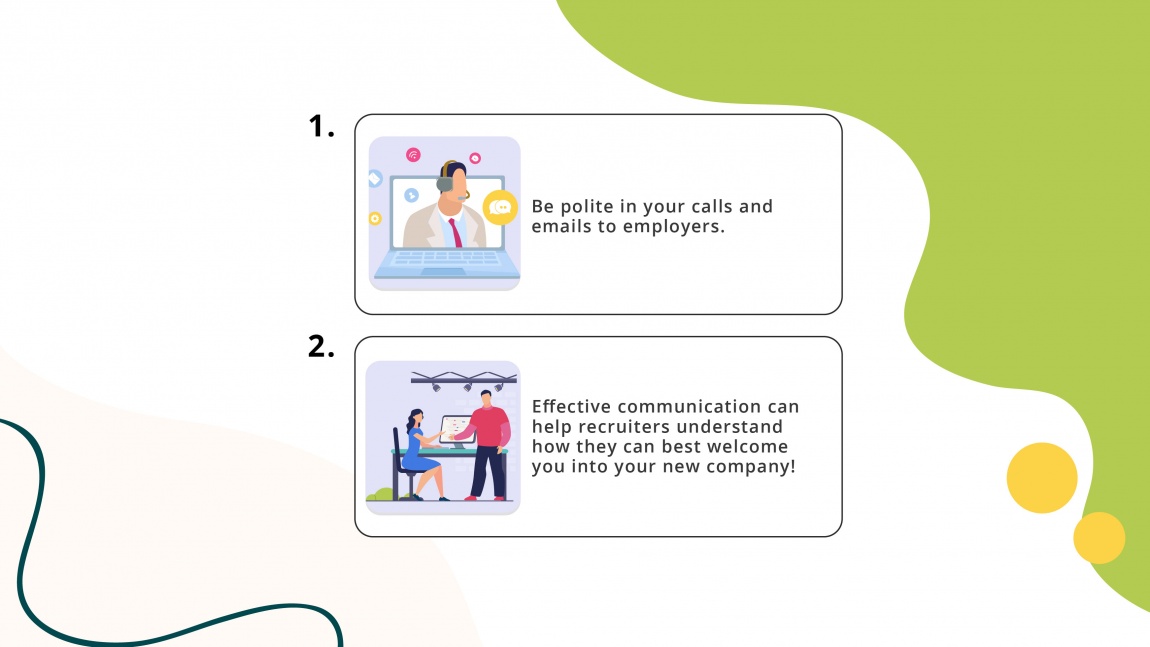 Juggling multiple job offers expertly_Communicate and build bridges