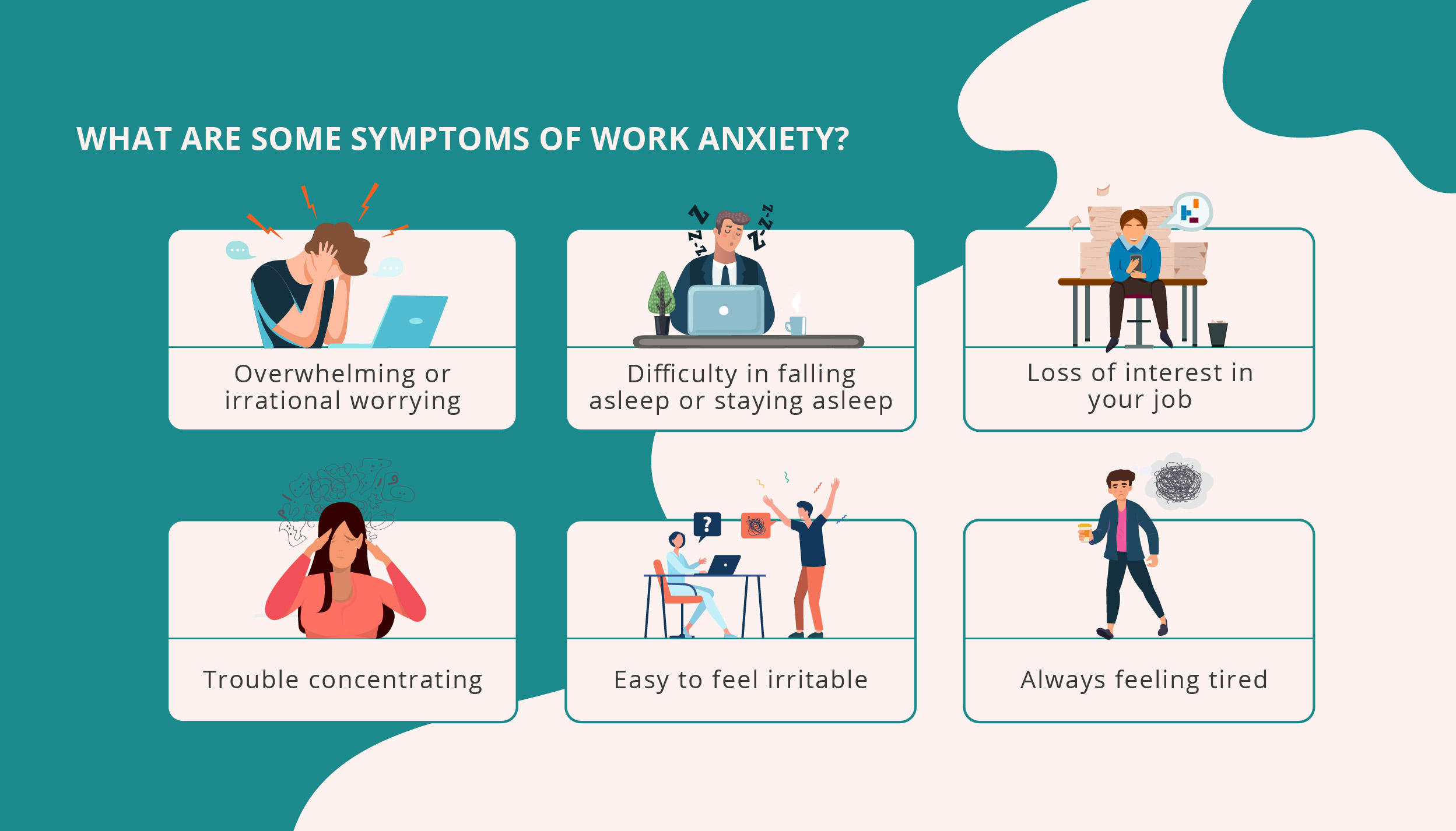 Symptoms of work anxiety